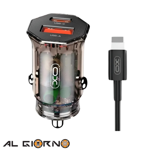 Cargador De Carro XO-CC50 30W Lightning iPhone