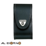 Estuche De Cuero Cinturón Victorinox Para Navaja Negro