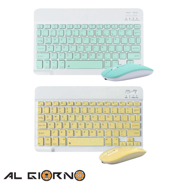 Combo Teclado Y Mouse Inalambrico Bluetooh Recargable