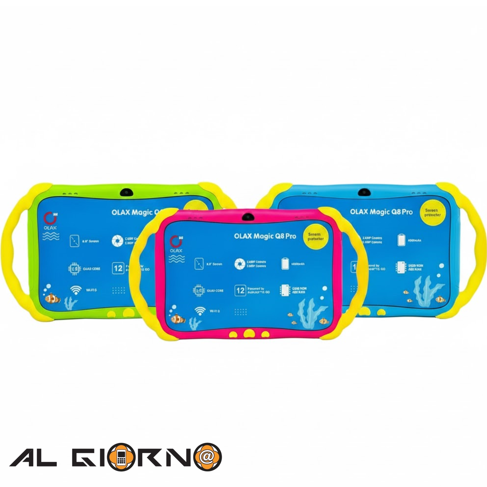 AG3483_IMG_0 Tablet Olax Magic Q8 Pro 32GB 4+2GB Ram 8 Pulgadas + Agarre - Imagen 1