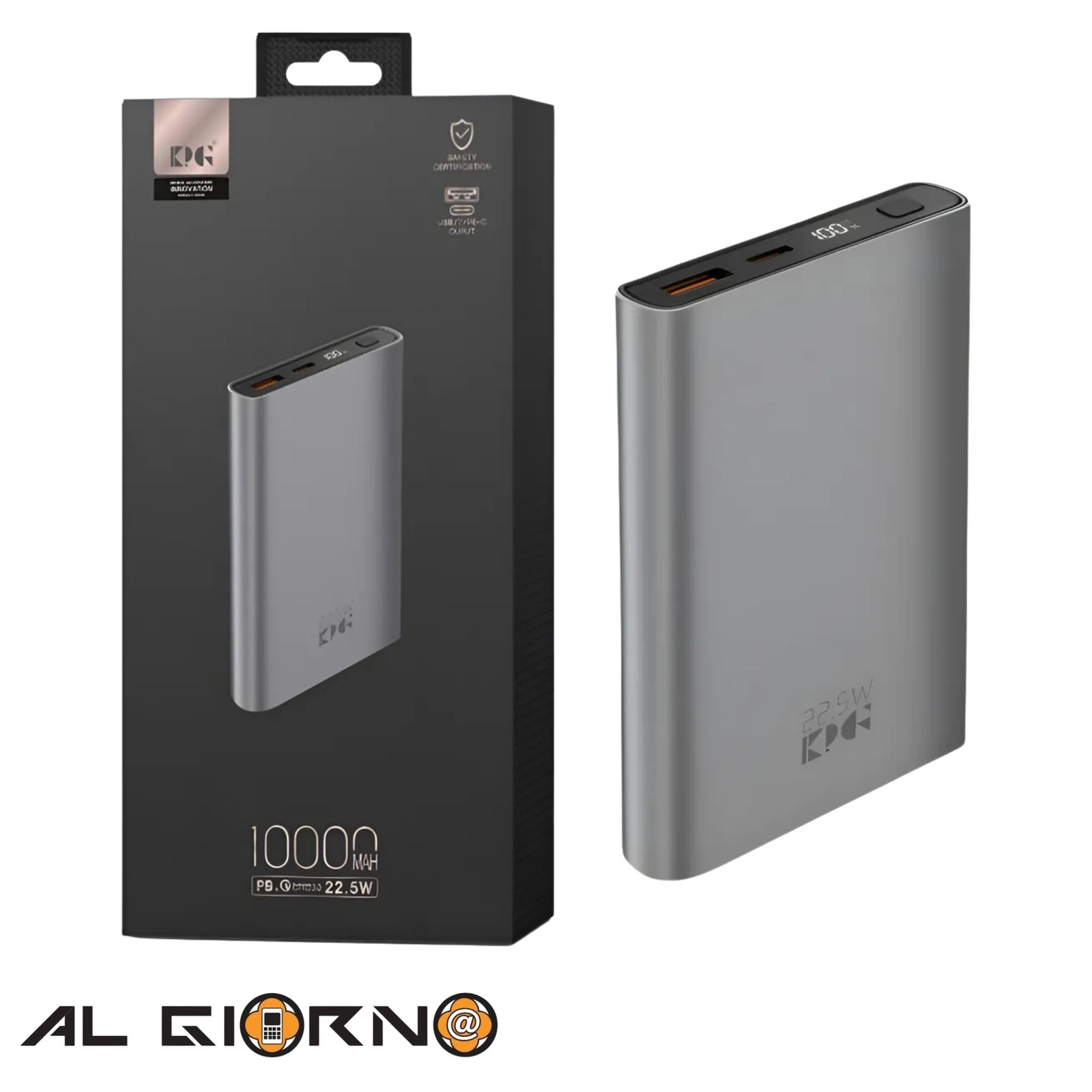 AG4142_IMG_0 Power Bank Carga Rápida 10000 Mah 22.5W KP KPG-112 - Imagen 1