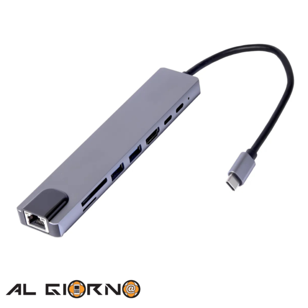 Adaptador Multipuerto 8 En 1 Astra Tipo Usb-c As8en1