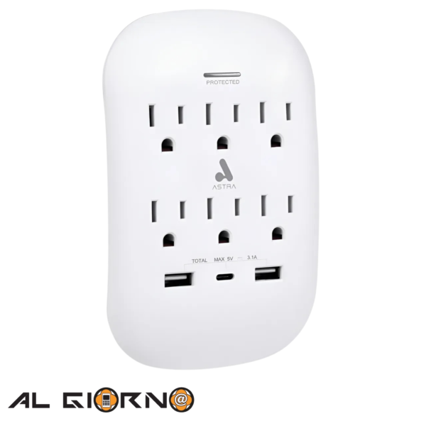 Protector De Voltaje Astra 6 Salidas 125V 1875W