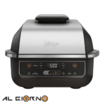 Parrillera Eléctrica Ninja 6 En 1 Con Freidora De Aire EG201