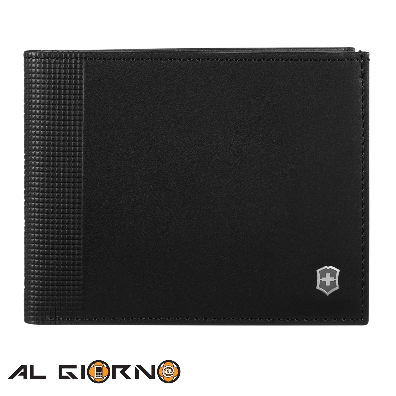 AG4413_IMG_0 Billetera Victorinox Negra De Cuero Altius Alox Bi-Fold - Imagen 1