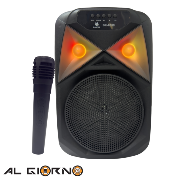 Corneta Inalámbrica Bakzer BK-8069 8 Pulgadas + Micrófono