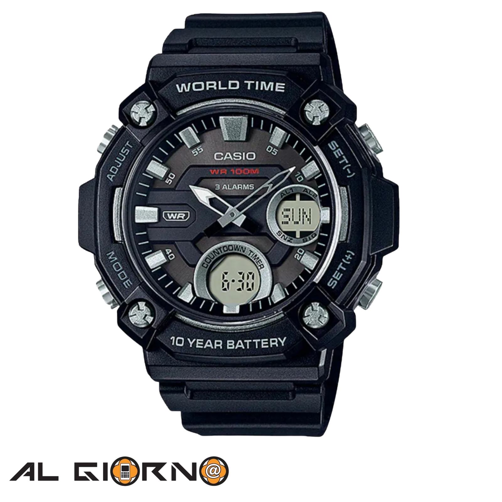 AG4605_IMG_0 Reloj Casio Casual Digital y Analógico AEQ-120Q-1AV - Imagen 1