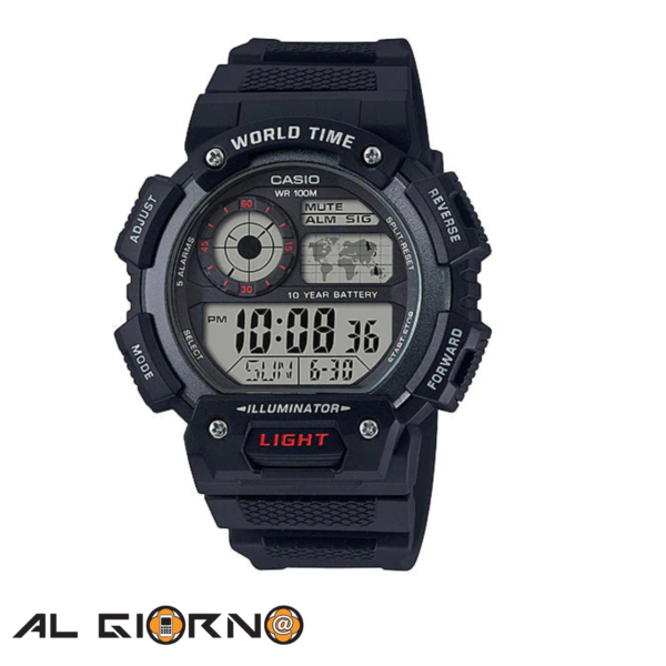 Reloj Casio Casual Digital Correa de Resina AE-1400WH-1AV