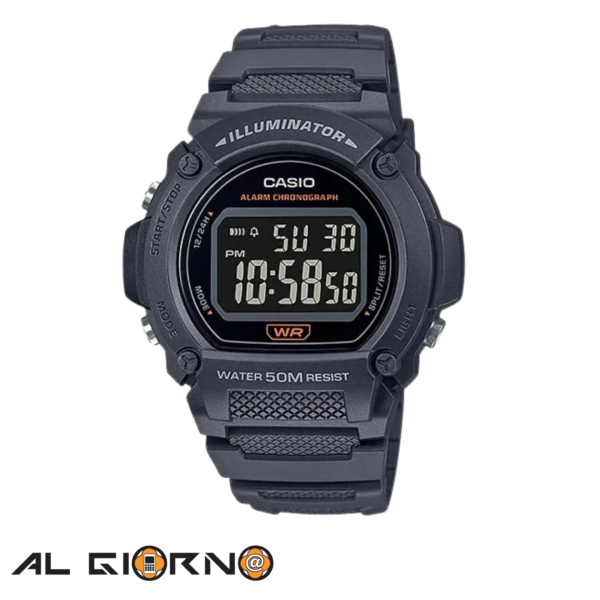 Reloj Casio Deportivo Digital Correa De Resina W-219h-8bv
