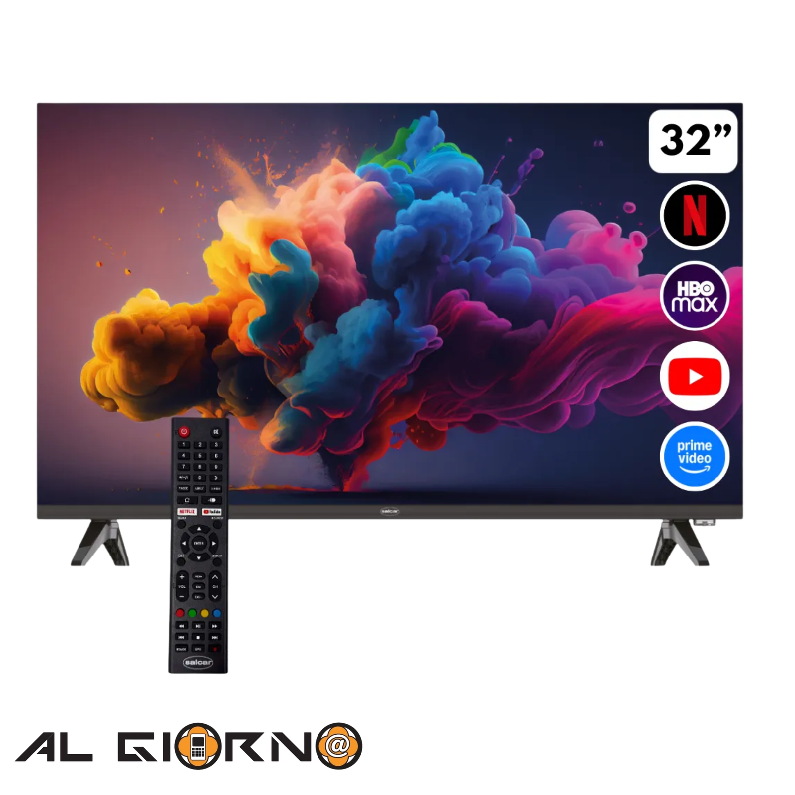 AG8730_IMG_0 TV SALCAR 32" HD 720p Android 14 Sal-smtv3200 - Imagen 1
