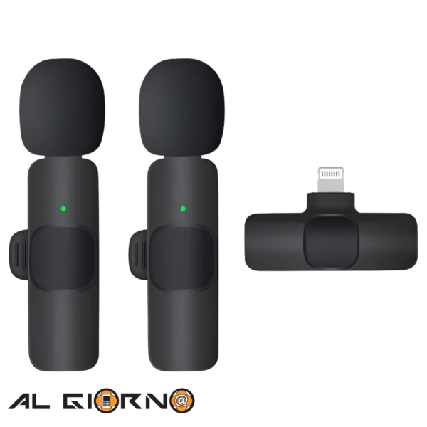 Microfono K8 Lavalier Inalámbrico Con Adaptador Lightning