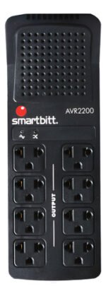 Regulador De Voltaje Smartbitt Avr 2200va 8 Salidas 1100w - Imagen 2