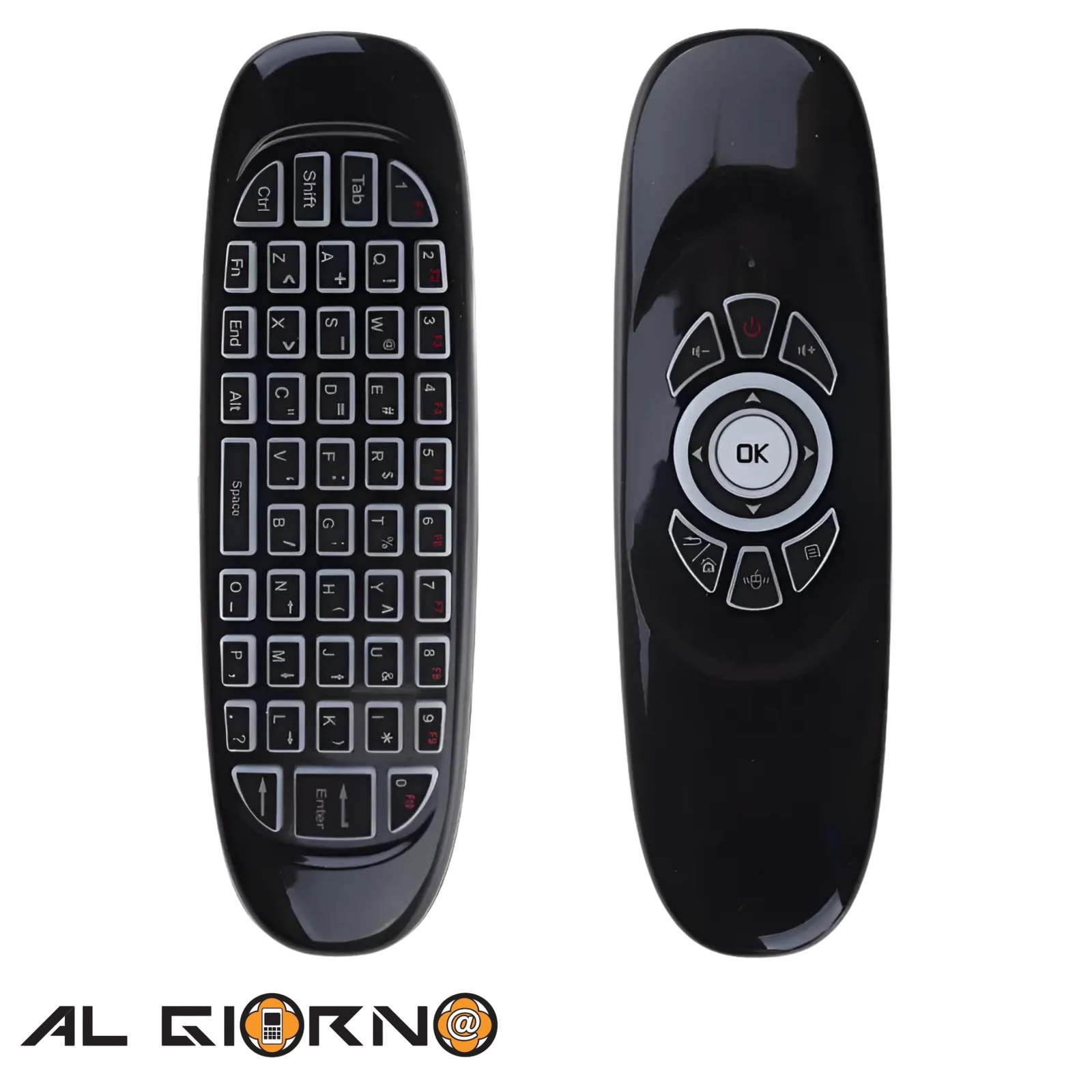 AG9702_IMG_0 Teclado Inalámbrico RGB 3 En 1 Fly Air Mouse Para TV - PC - Imagen 1