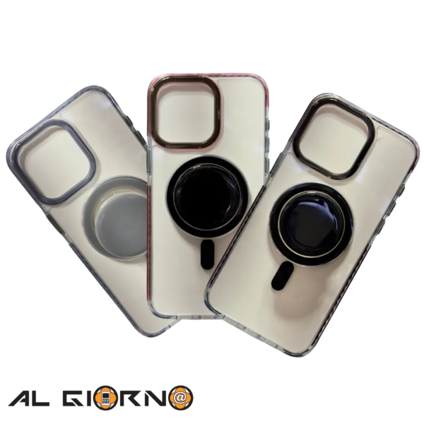 Forro Para iPhone 15 Pro Max Magsafe + Pop Socket Imantado