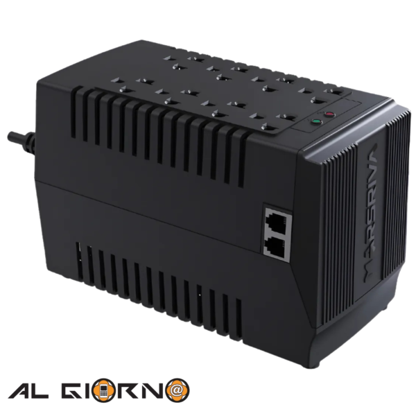 Regulador De Voltaje 600VA 300W Marsriva MR-AVR600 8 Tomas