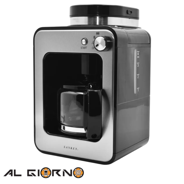 Cafetera Electrica Moledora 4 Tazas Sankey Cm-401-gr