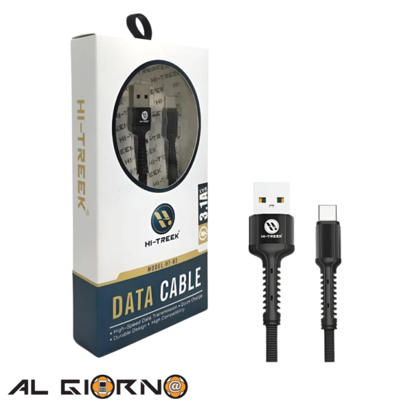 Cable Carga Rápida Tipo C 1M Hi-treek HT-03