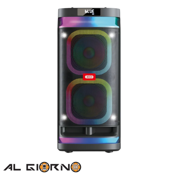 Corneta Inalambrica XO-F58 20W x2 RGB Control + Micrófono